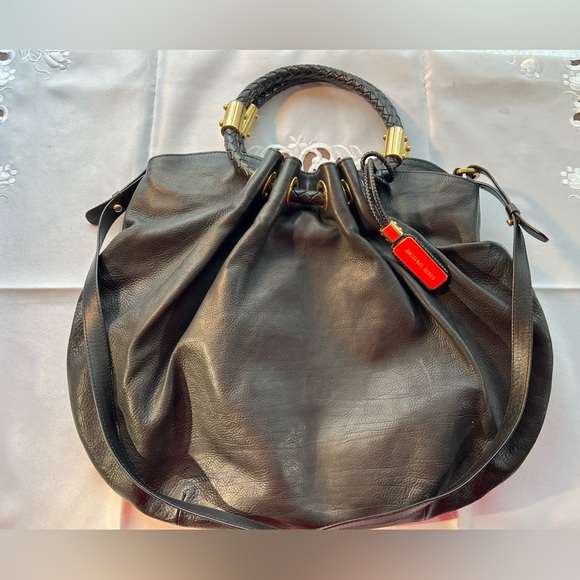 Michael Kors Colection Skorpios hobo amazing black bag. Unique. Beautiful design - Picture 13 of 15